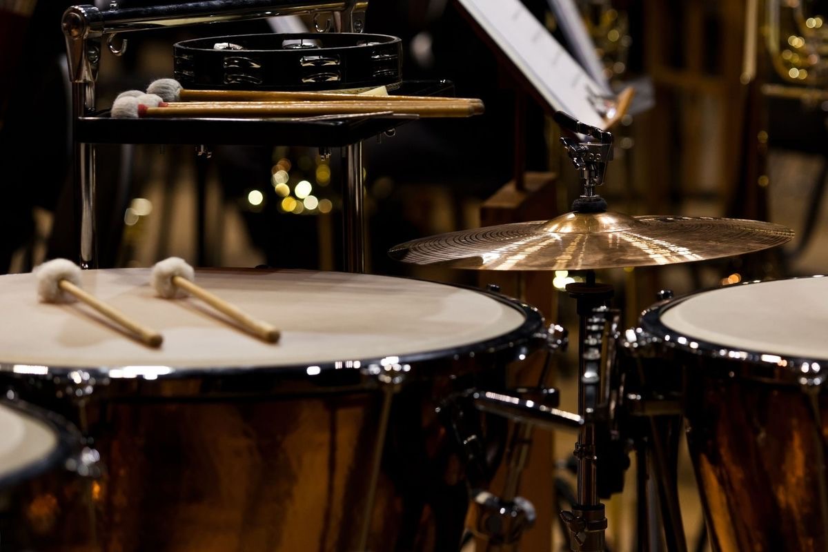 Foto: Bateria e percussão